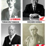 Les Fondateurs des marques Yamaha, Honda, Suzuki et Kawasaki